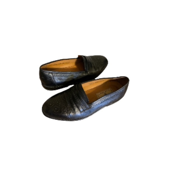 Givenchy Vintage Black Leather Loafers - Men’s Size 6 - Picture 1 of 8